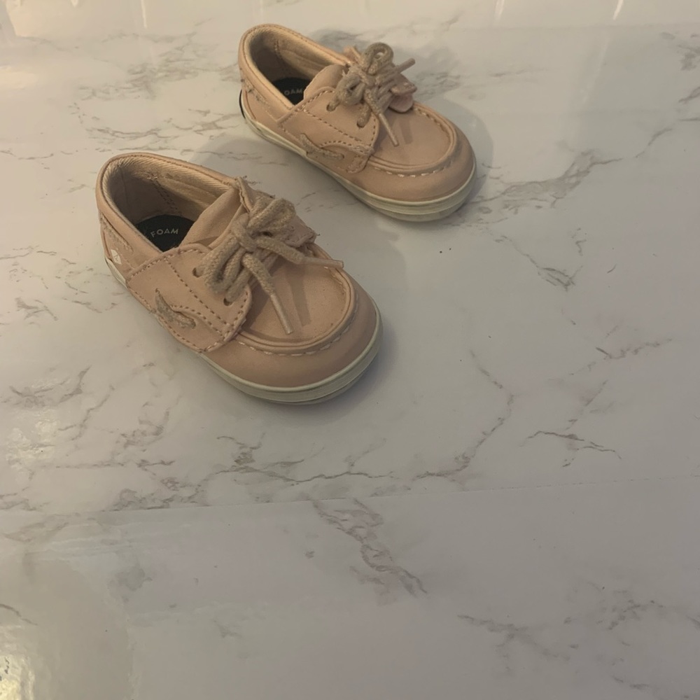 Sperry pink bluefish crib junior shoes size 2M